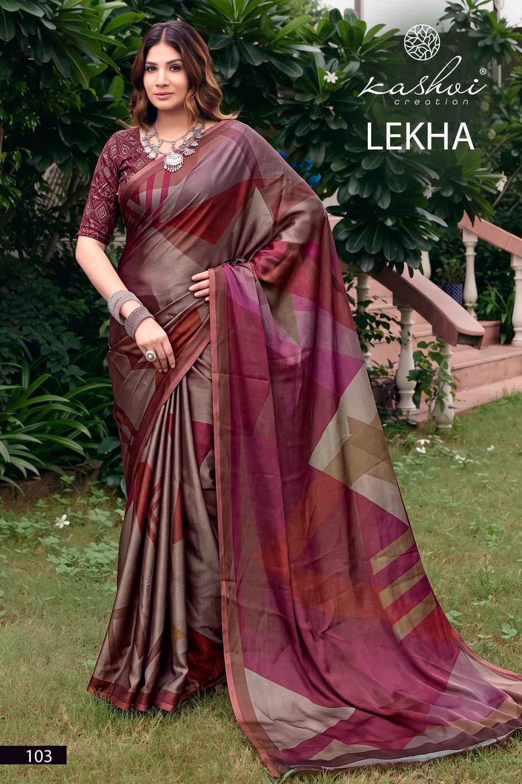 Kashvi Lekha Georgette Saree 8 pcs Catalogue
