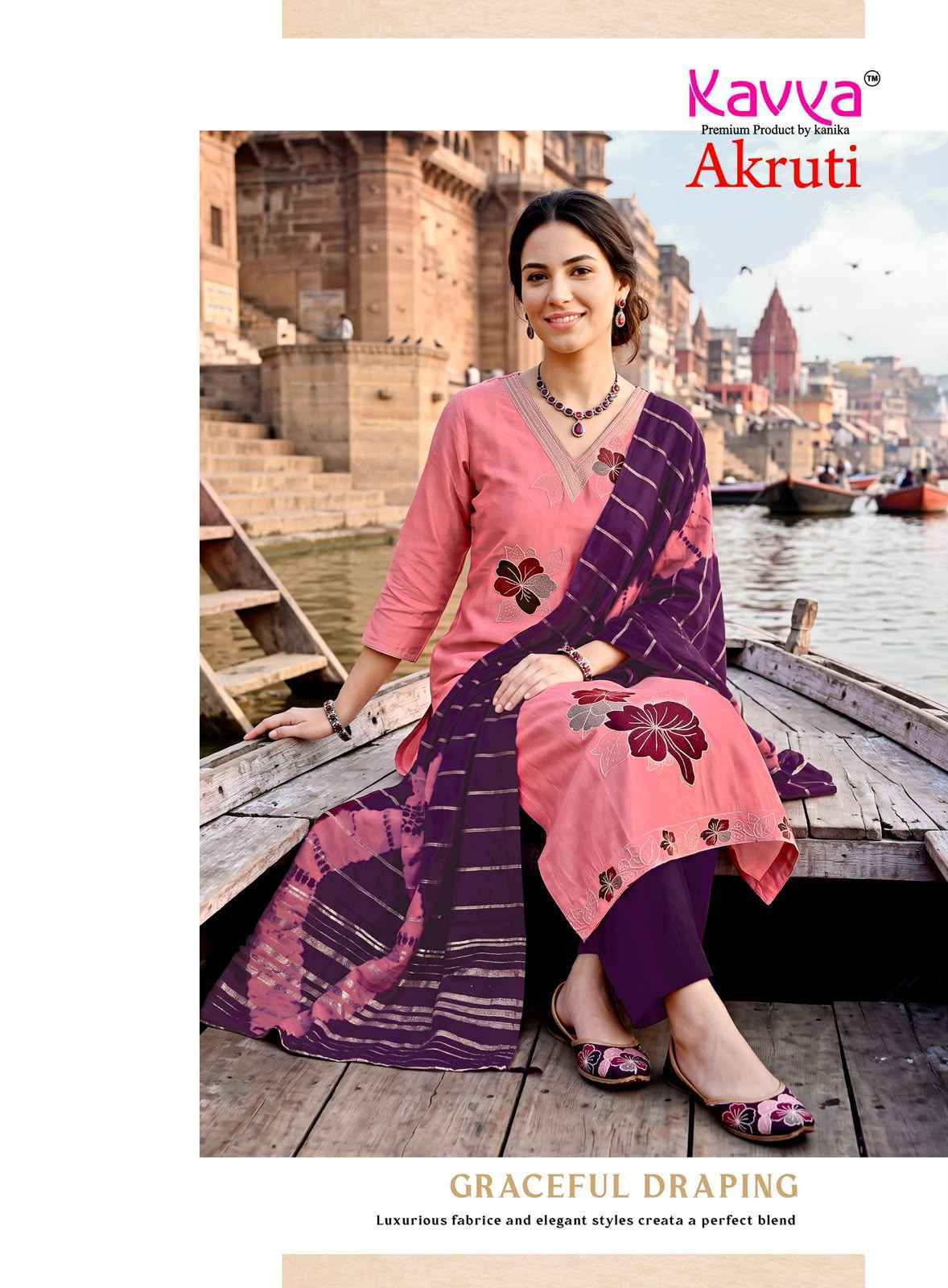 Kavya Akruti Vol 4 Roman Silk Kurti Combo 10 pcs Catalogue