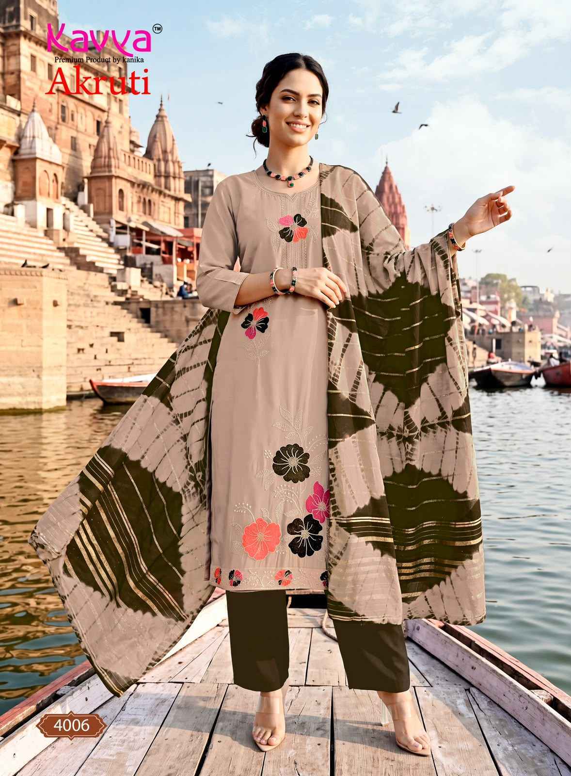 Kavya Akruti Vol 4 Roman Silk Kurti Combo 10 pcs Catalogue