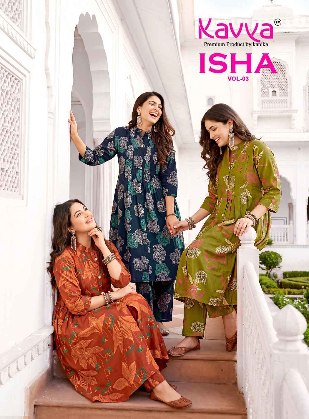Kavya Isha Vol 3 Vatican Co Ord Set 10 pcs Catalogue