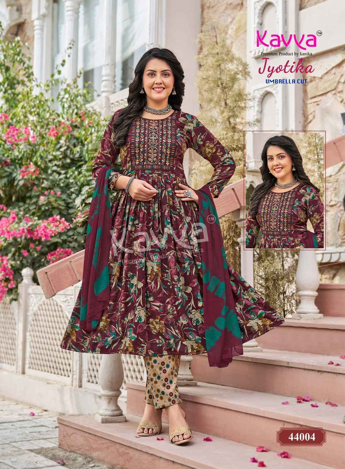 Kavya Jyotika Vol 44 Capsule Kurti Combo 10 pcs Catalogue