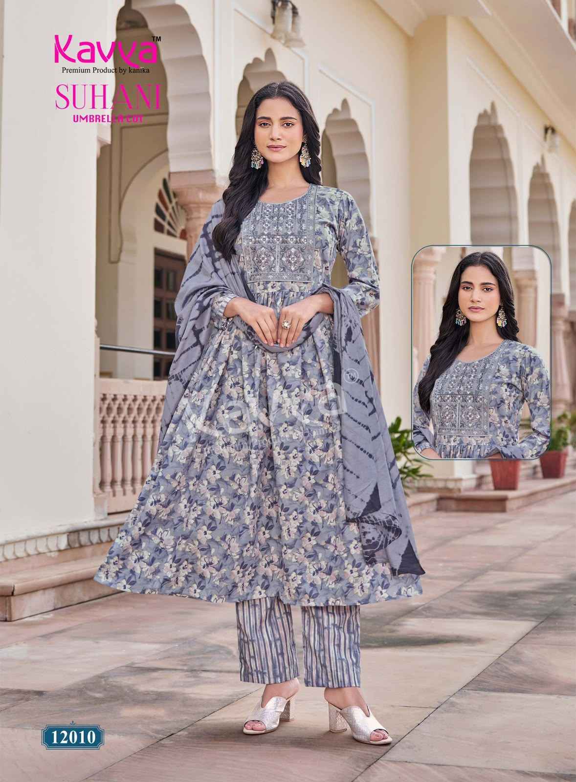 Kavya Suhani Vol 12 Viscose Kurti Combo 10 pcs Catalogue