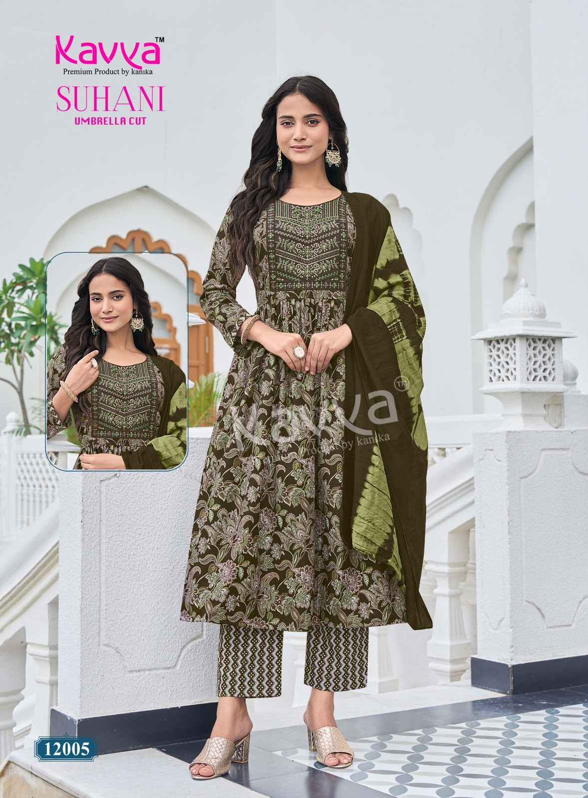 Kavya Suhani Vol 12 Viscose Kurti Combo 10 pcs Catalogue