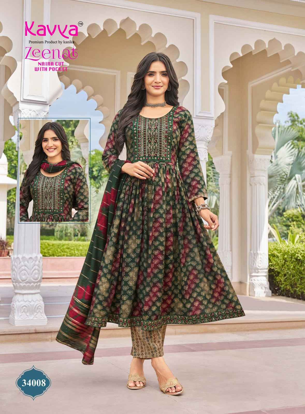 Kavya Zeenat Vol 34 Capsule Kurti Combo 10 pcs Catalogue