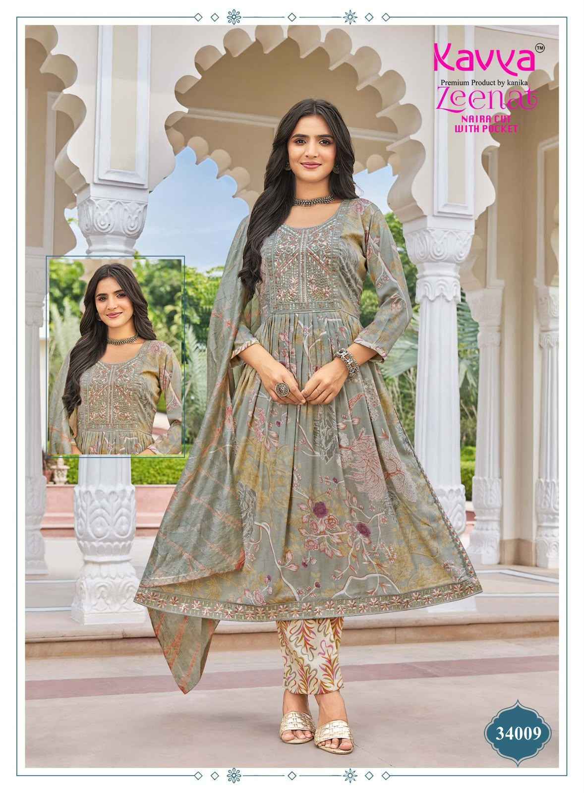 Kavya Zeenat Vol 34 Capsule Kurti Combo 10 pcs Catalogue