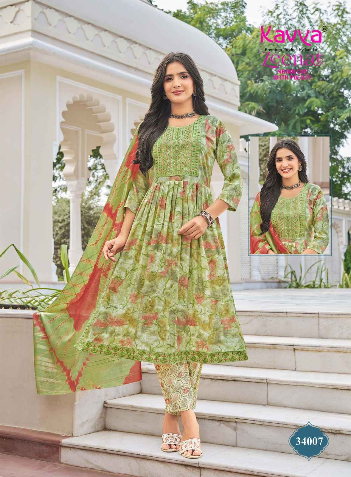Kavya Zeenat Vol 34 Capsule Kurti Combo 10 pcs Catalogue
