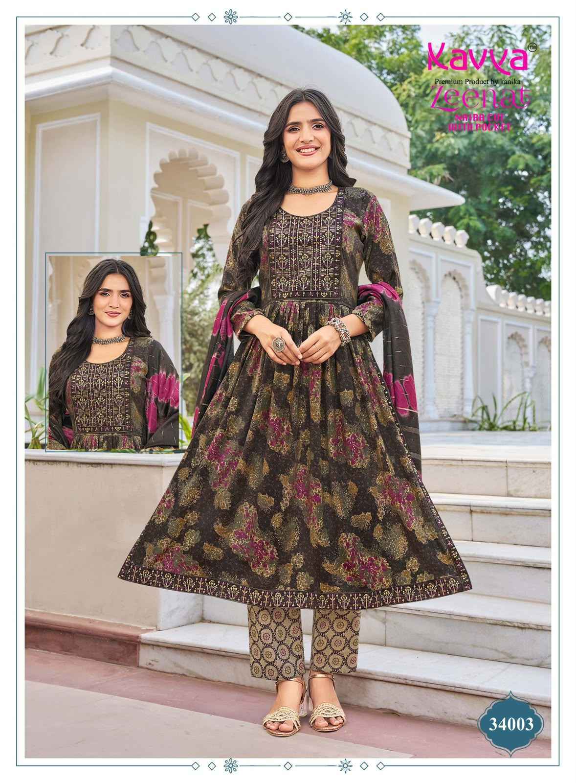 Kavya Zeenat Vol 34 Capsule Kurti Combo 10 pcs Catalogue