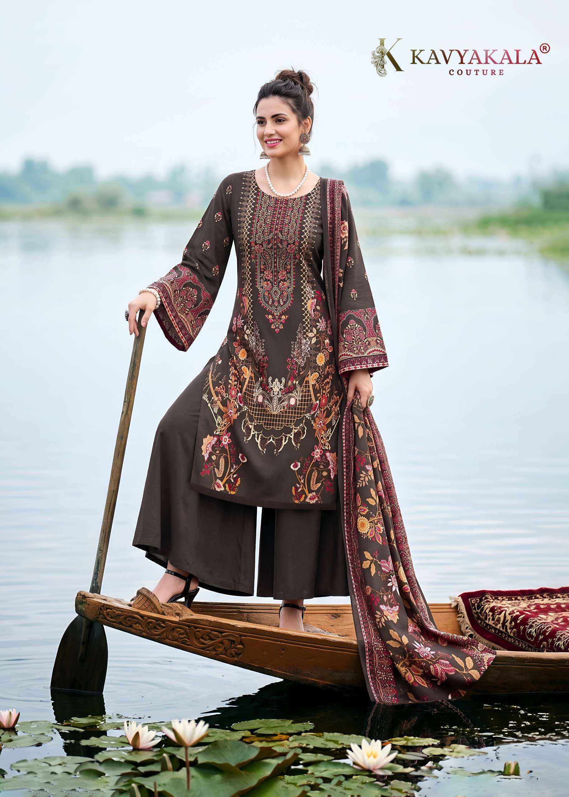 Kavyakala Fitoor Pashmina Dress Material 6 pcs Catalogue