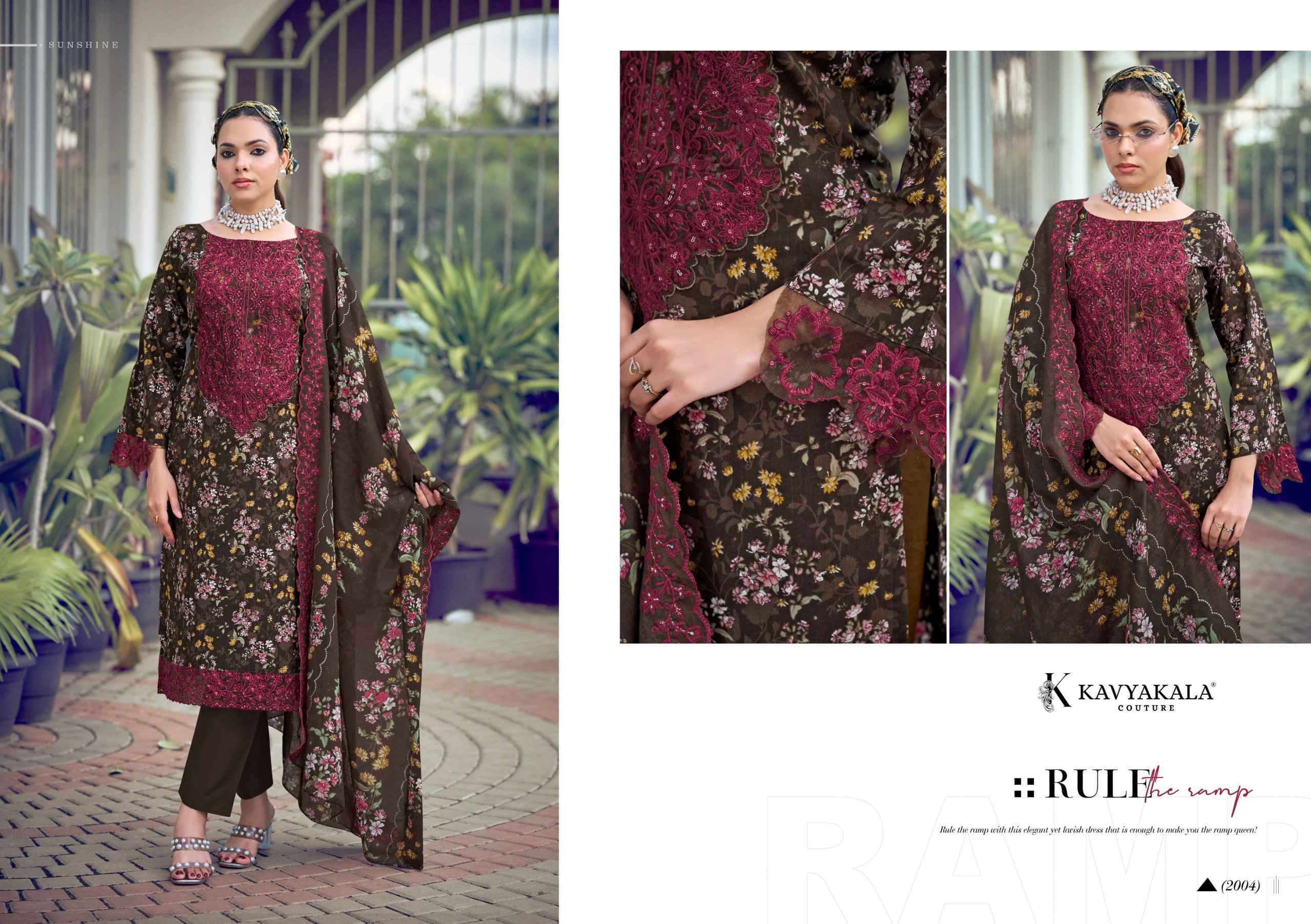 Kavyakala Mahnoor Vol 2 Lawn Cotton Dress Material 6 pcs Catalogue