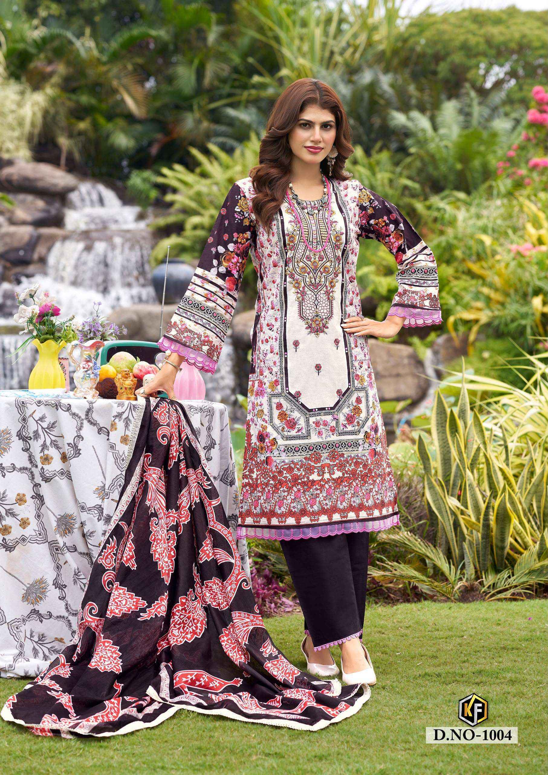 Keval Fab Naznin Cotton Dress Material 6 pcs Catalogue