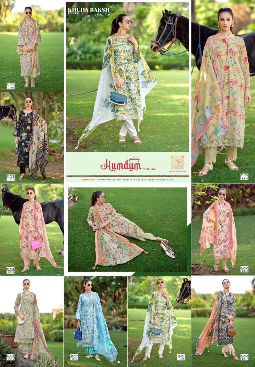 Khuda Baksh Prints Humdum Vol 3 Lawn Dress Material 9 pcs Cataloge