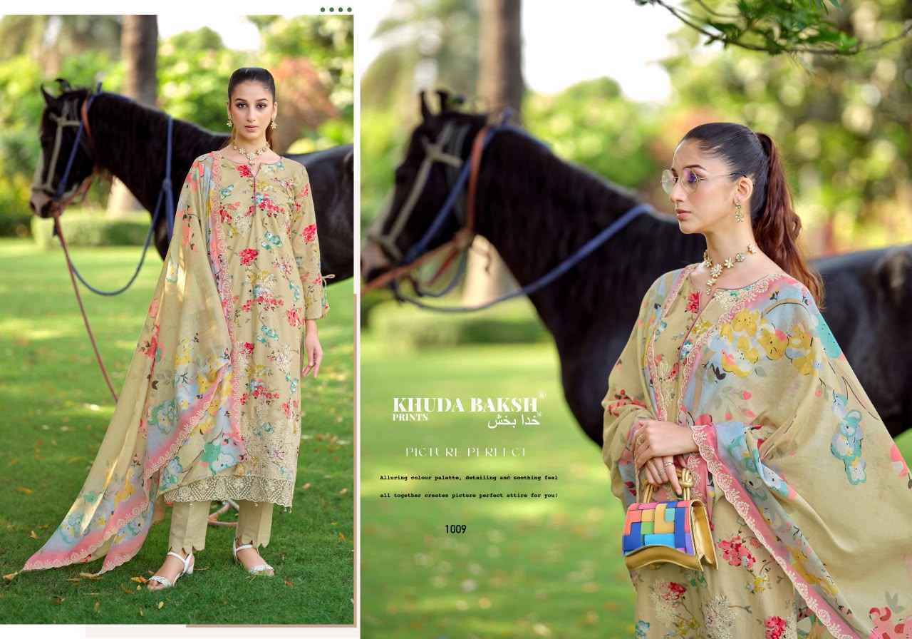 Khuda Baksh Prints Humdum Vol 3 Lawn Dress Material 9 pcs Cataloge