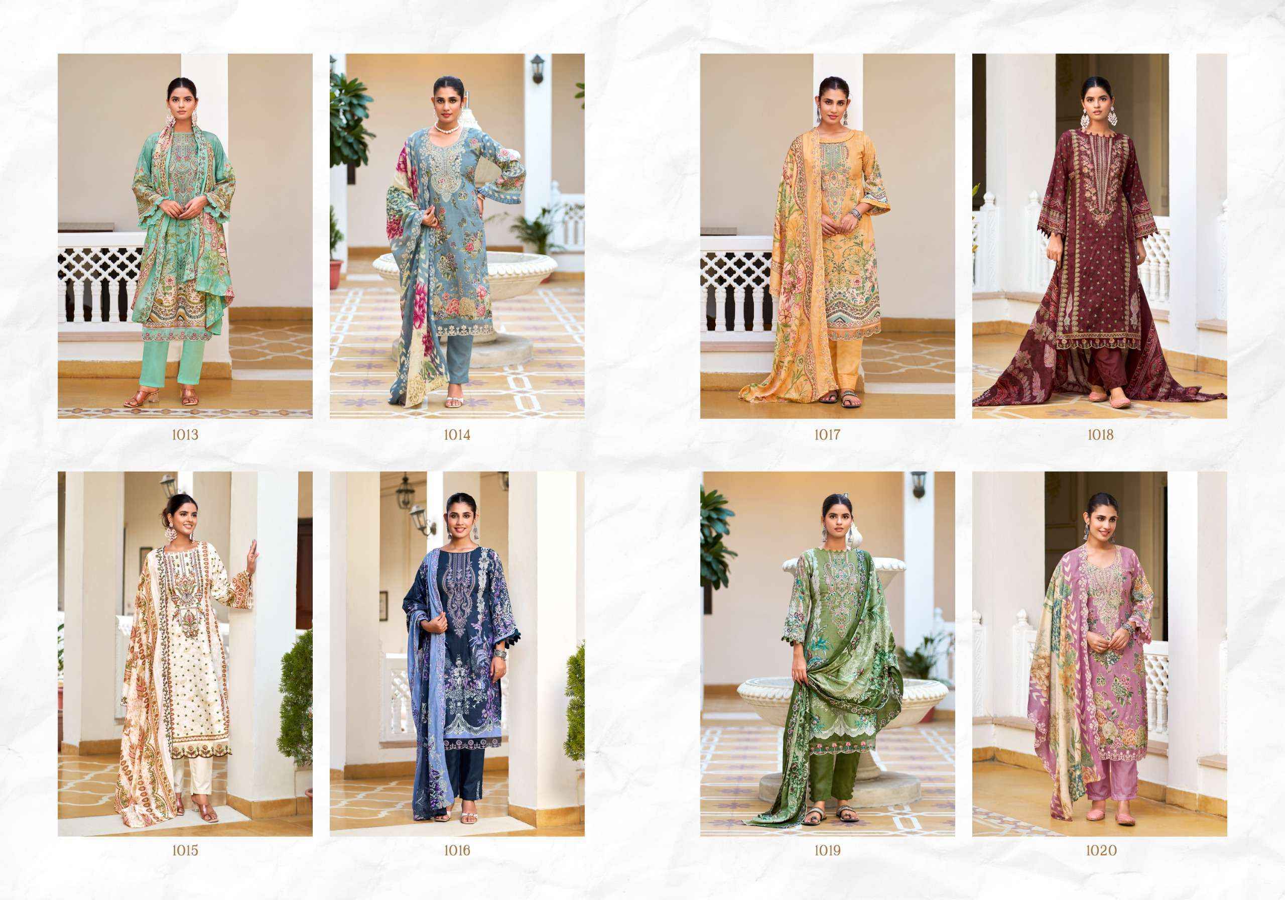 Levisha Mehfuz Nx Lawn Cotton Dress Material 8 pcs Catalogue