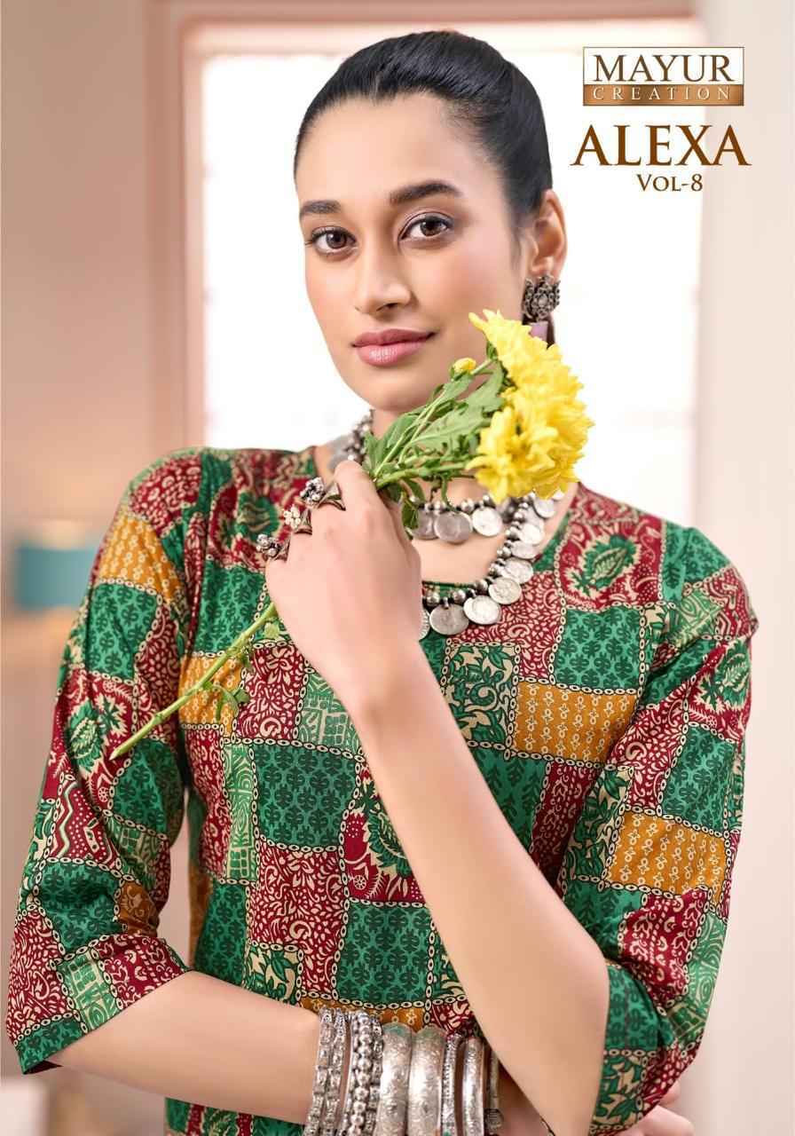 Mayur Creation Alexa Vol 8 Cotton Cord Set 10 pcs Catalogue