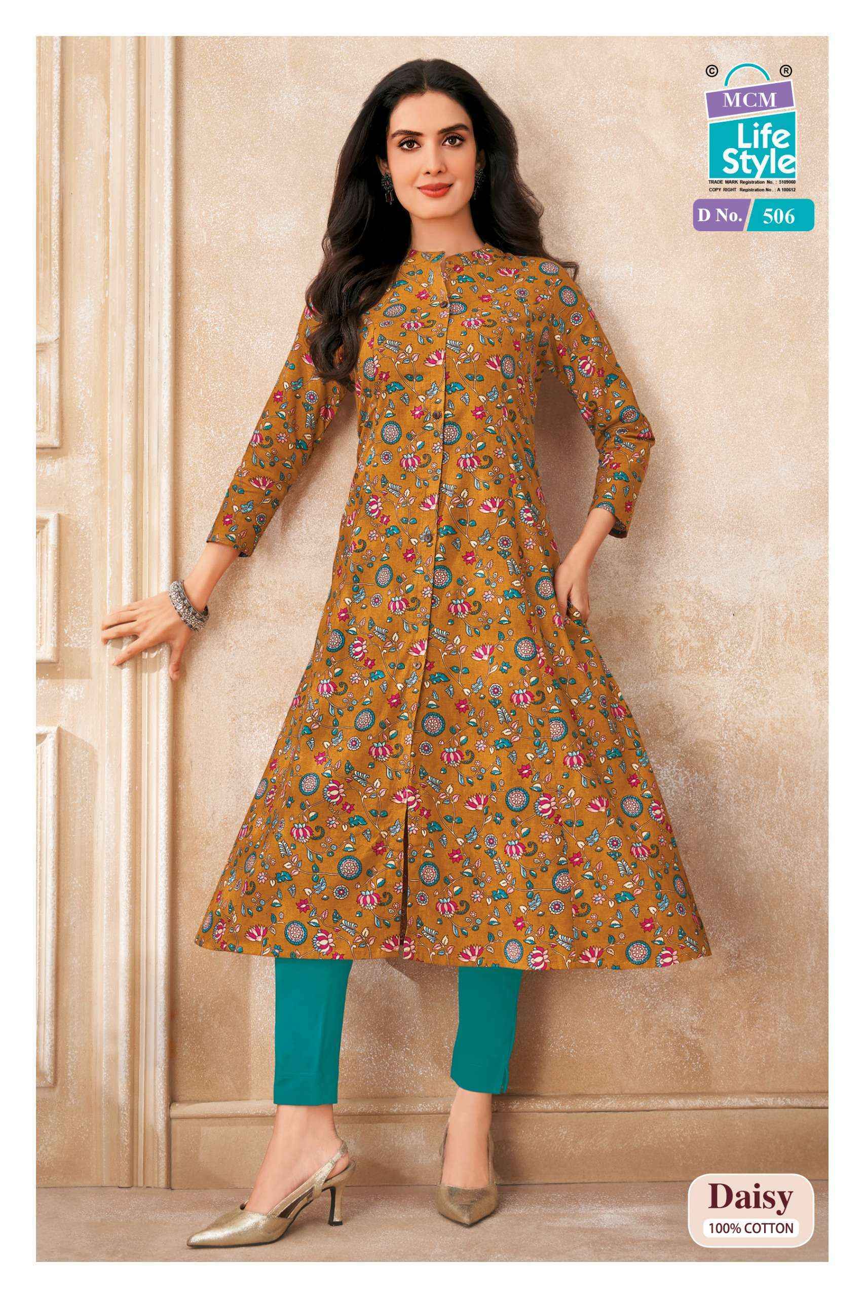 MCM Lifestyle Daisy Vol 5 Cotton Kurti 10 pcs Catalogue