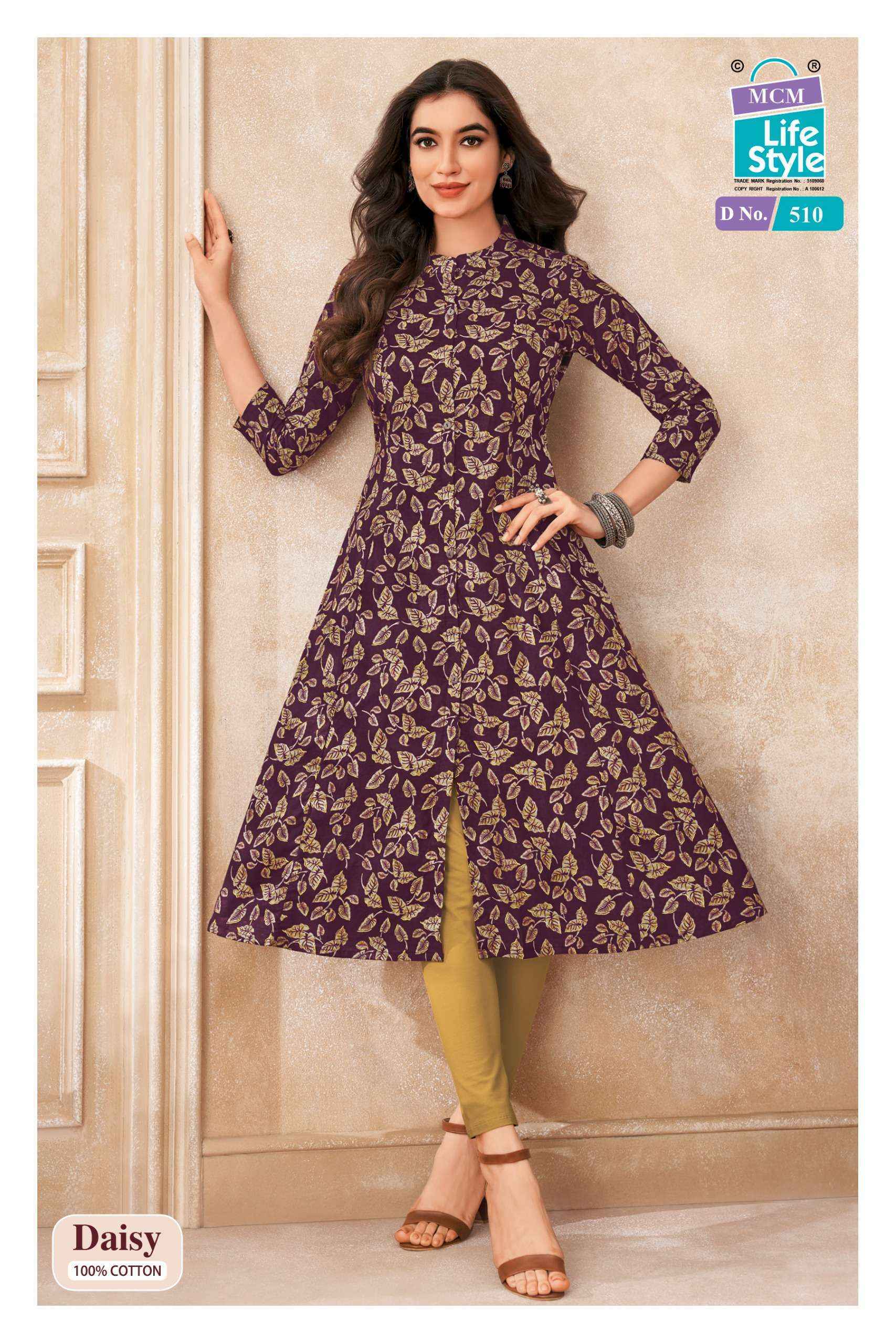 MCM Lifestyle Daisy Vol 5 Cotton Kurti 10 pcs Catalogue