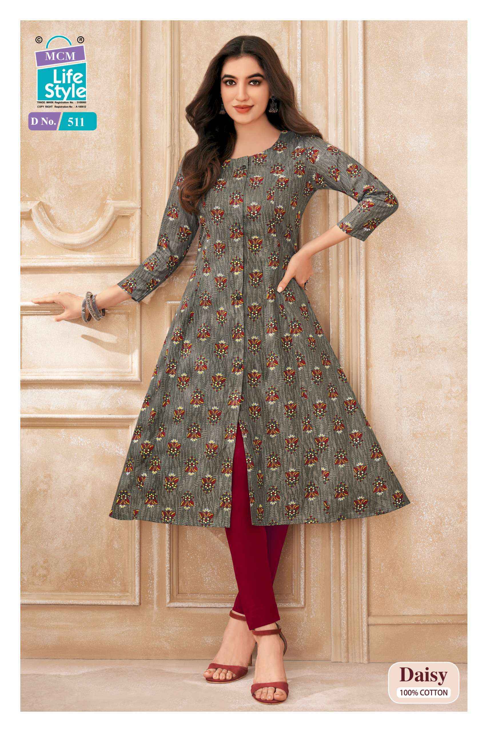 MCM Lifestyle Daisy Vol 5 Cotton Kurti 10 pcs Catalogue