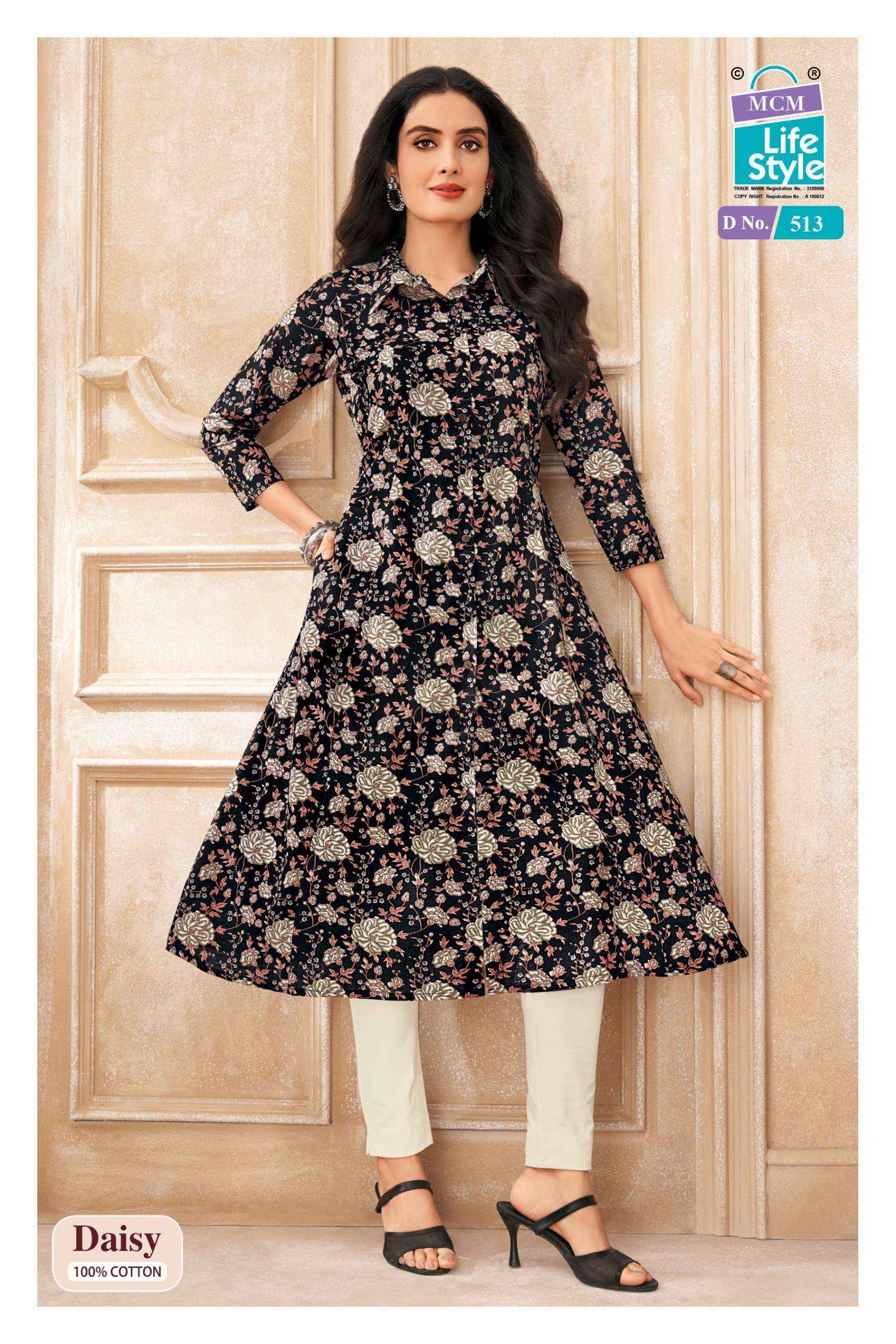 MCM Lifestyle Daisy Vol 5 Cotton Kurti 10 pcs Catalogue