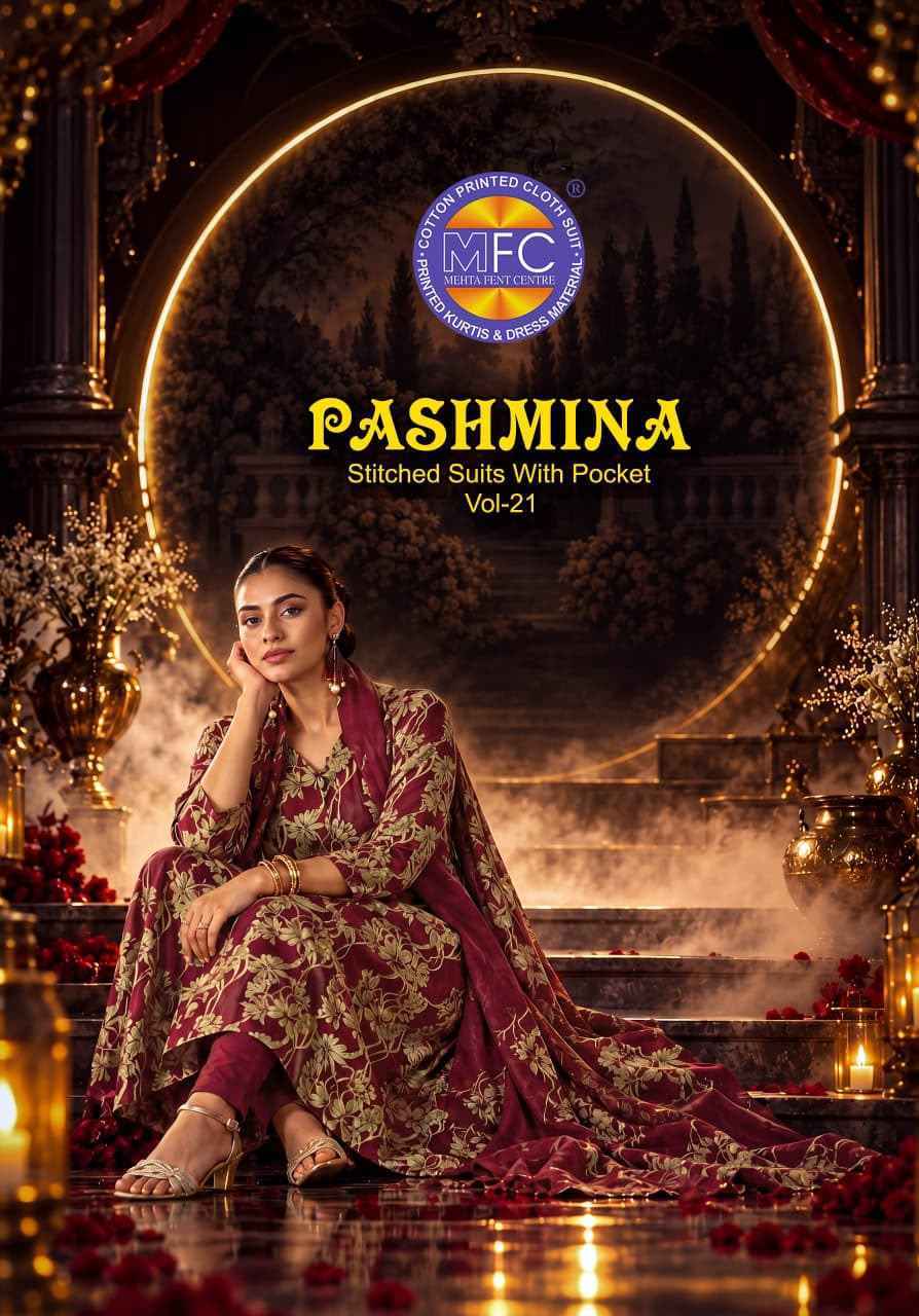 MFC Pashmina Vol 21 Cotton Dress Material 12 pcs Catalogue