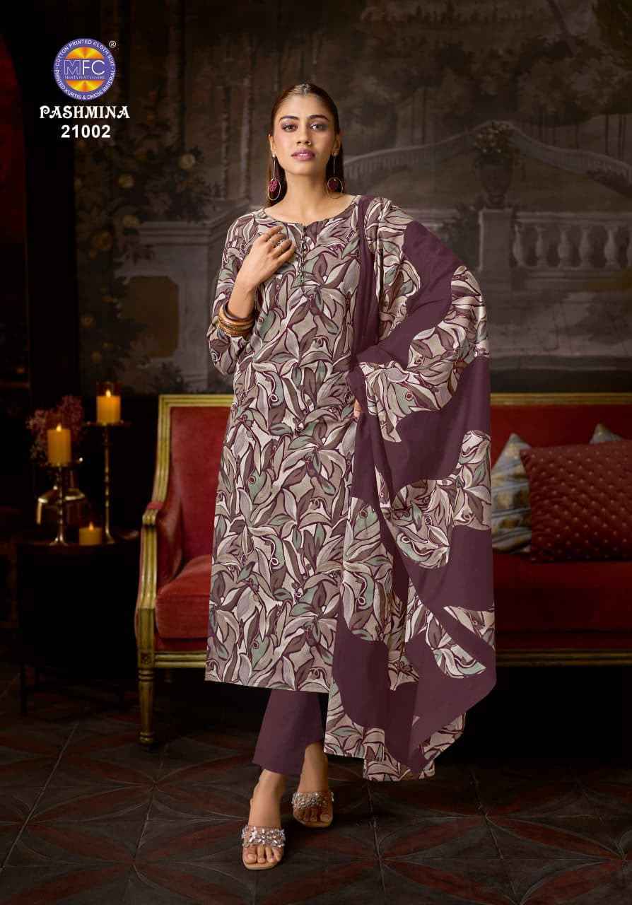 MFC Pashmina Vol 21 Cotton Dress Material 12 pcs Catalogue