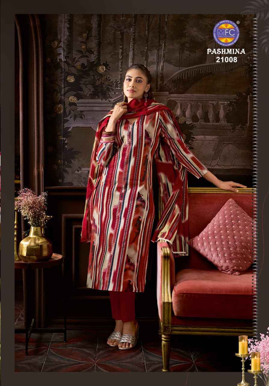 MFC Pashmina Vol 21 Cotton Dress Material 12 pcs Catalogue