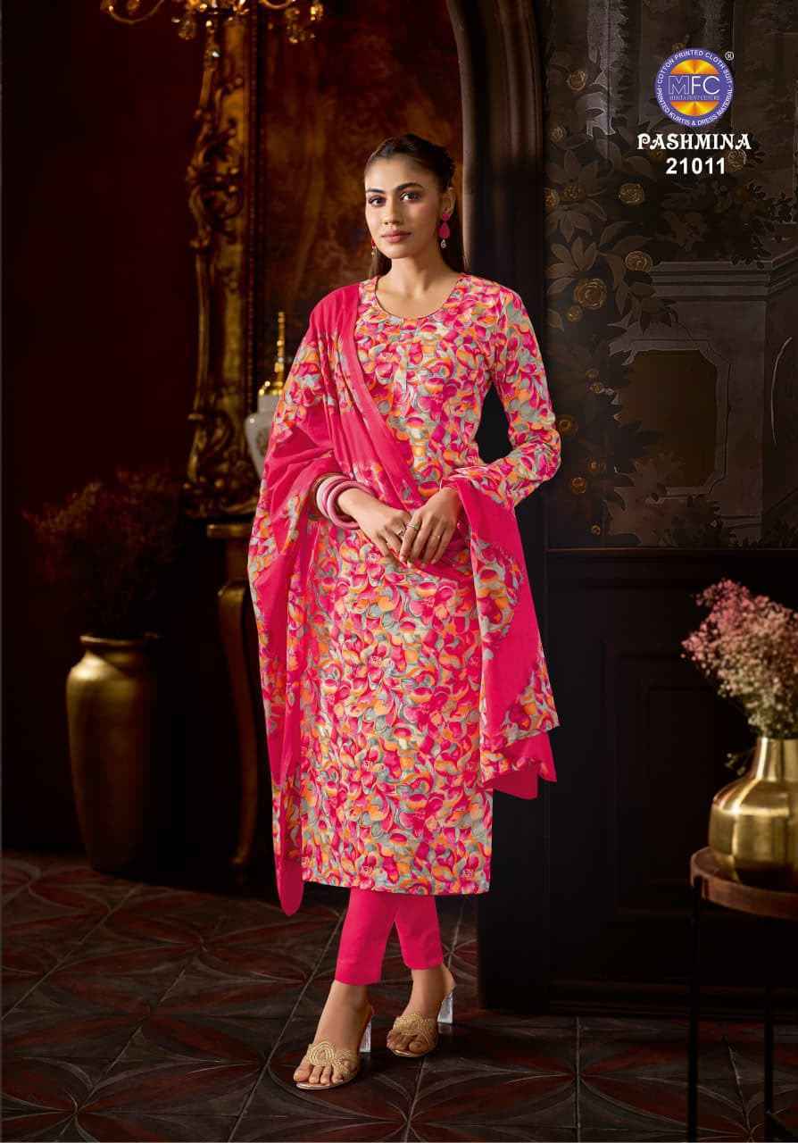 MFC Pashmina Vol 21 Cotton Dress Material 12 pcs Catalogue