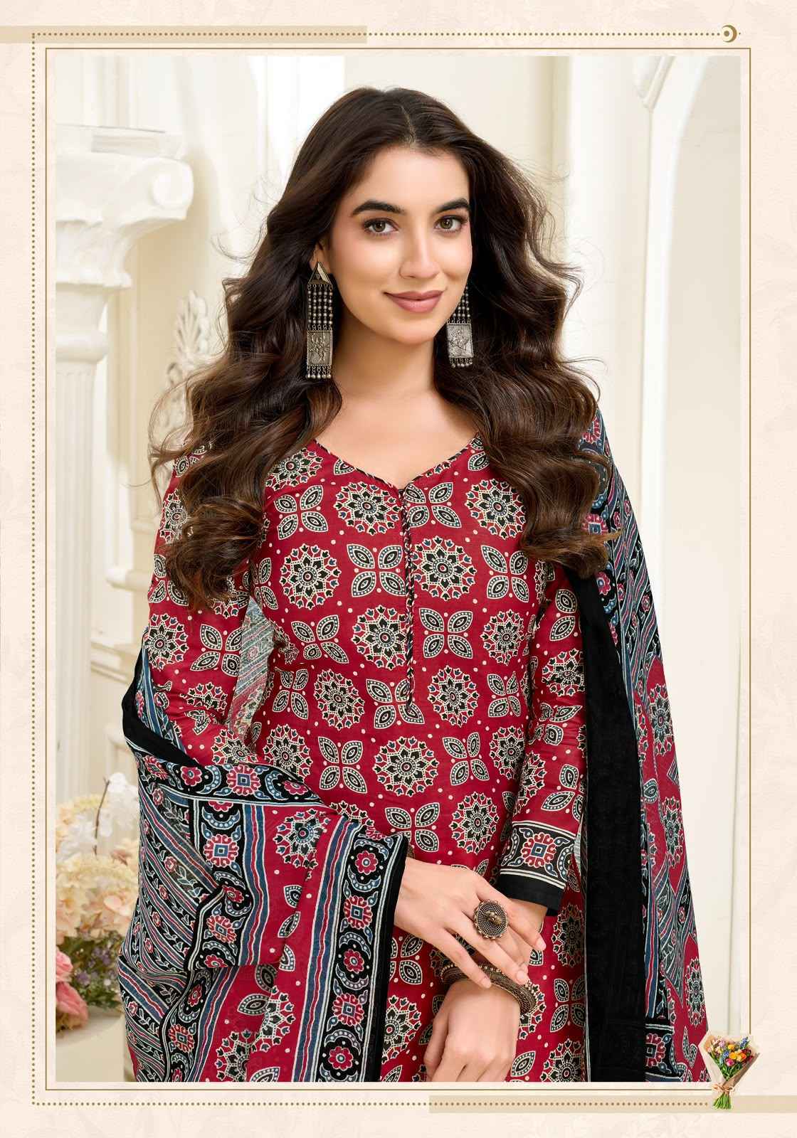 Miss World Choice Ajrakh Special Vol 15 Readymade Cotton Dress 10 pcs Catalogue