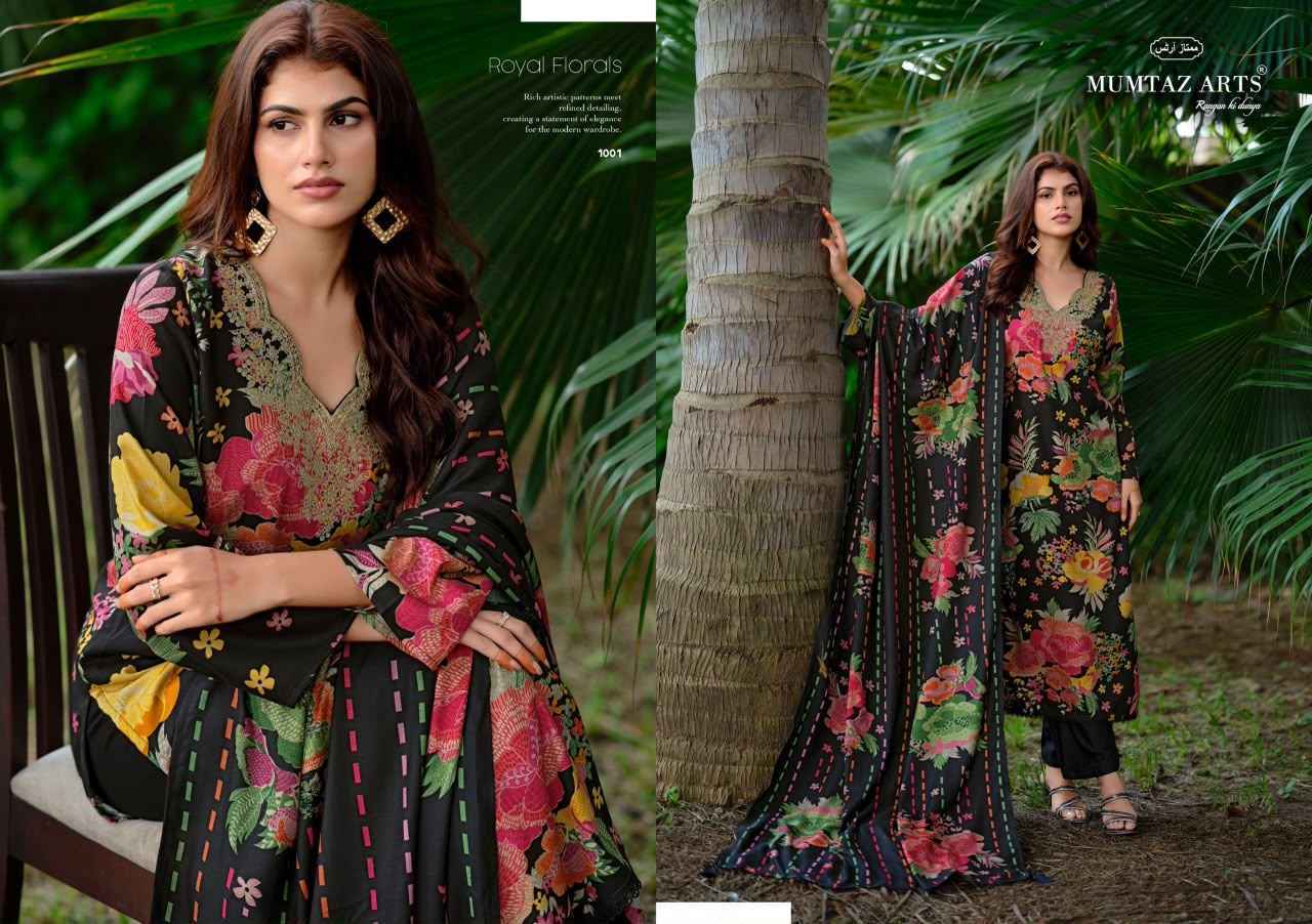 Mumtaz Arts Surmay Viscose Pashmina Dress Material 4 pcs Catalogue