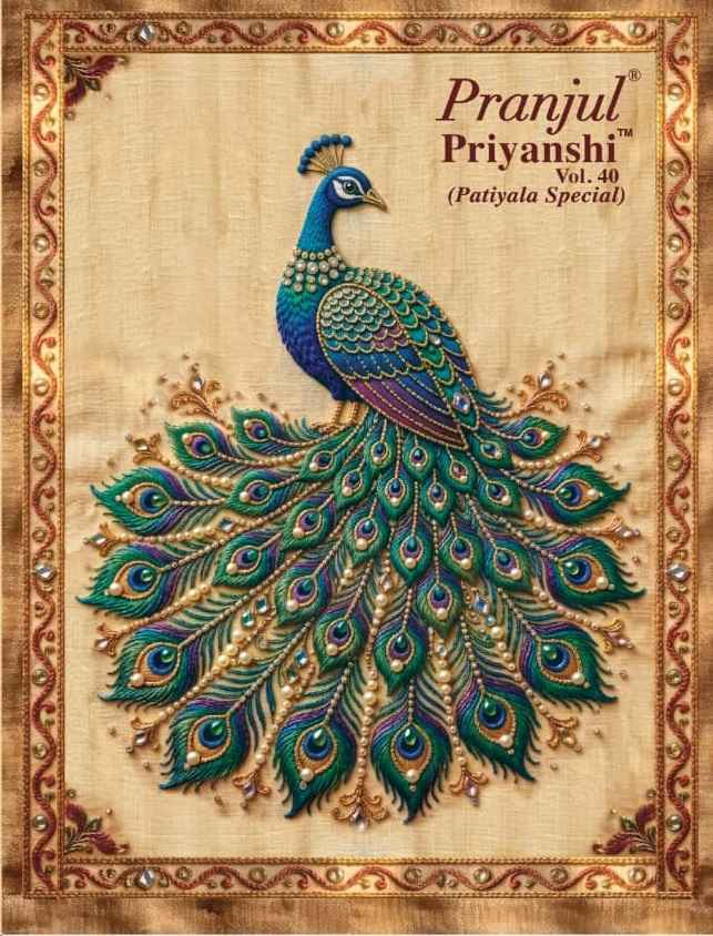 Pranjul Priyanshi Vol 40 Cotton Dress Material 36 pcs Catalogue