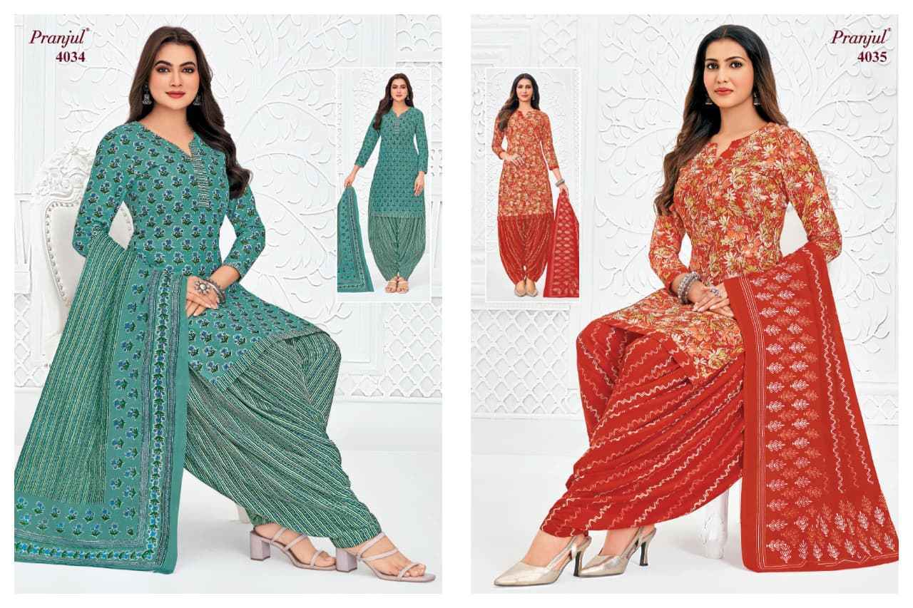 Pranjul Priyanshi Vol 40 Cotton Dress Material 36 pcs Catalogue
