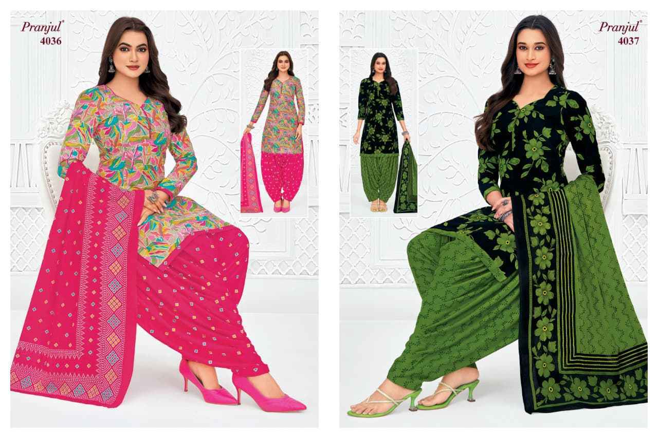Pranjul Priyanshi Vol 40 Cotton Dress Material 36 pcs Catalogue