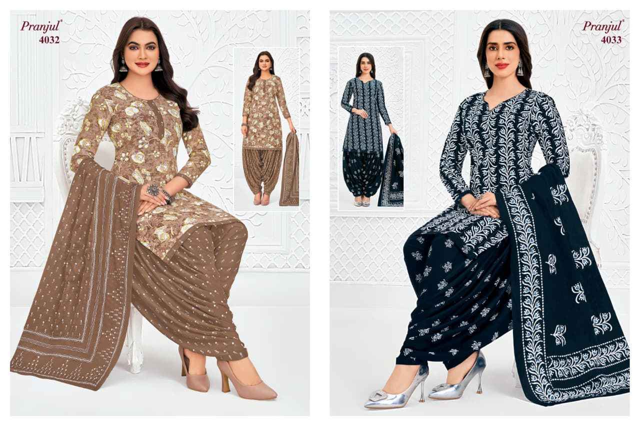 Pranjul Priyanshi Vol 40 Cotton Dress Material 36 pcs Catalogue
