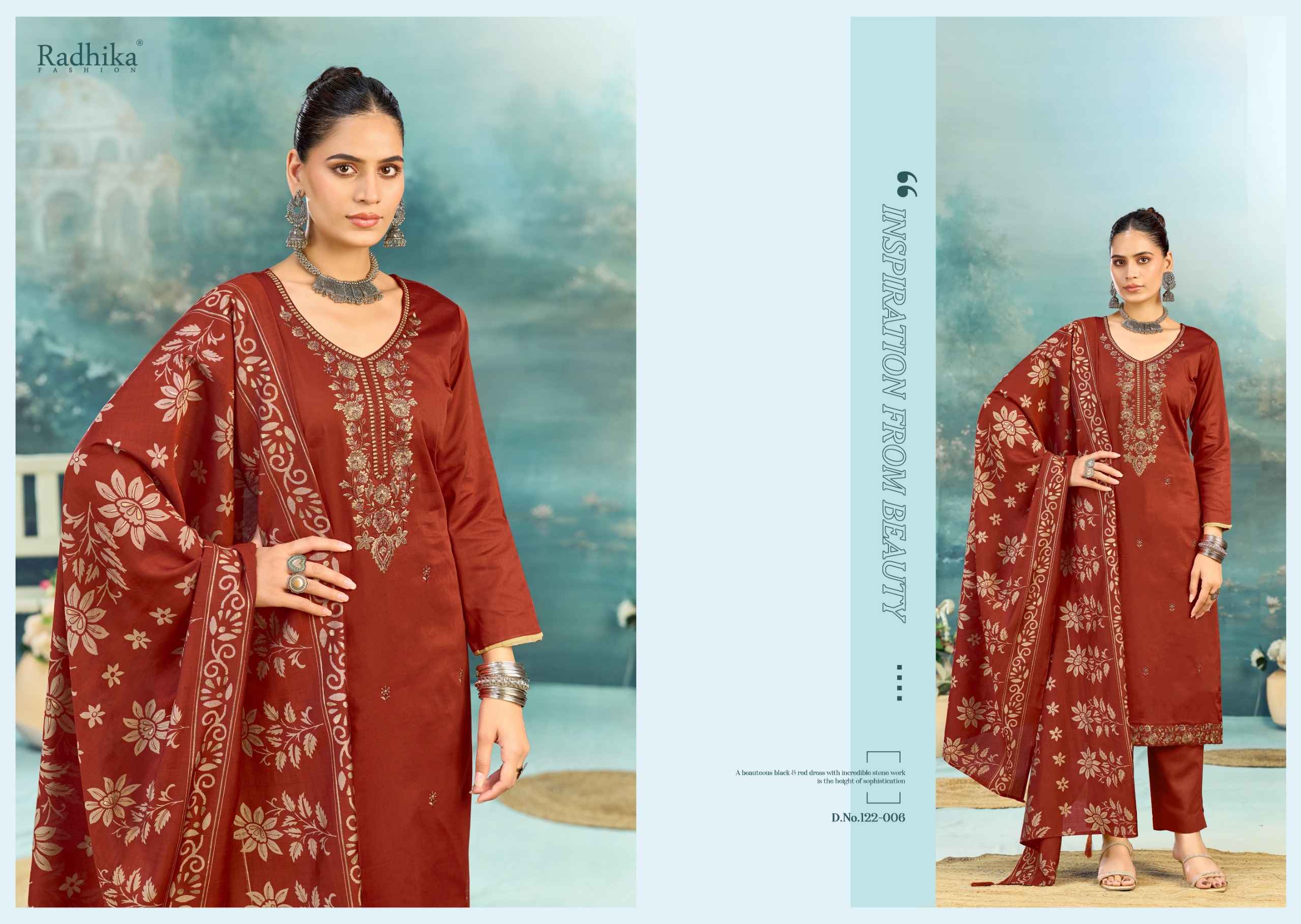 Radhika Fashion Azara Shafinaz Vol 3 Zam Cotton Dress Material 6 pcs Catalogue