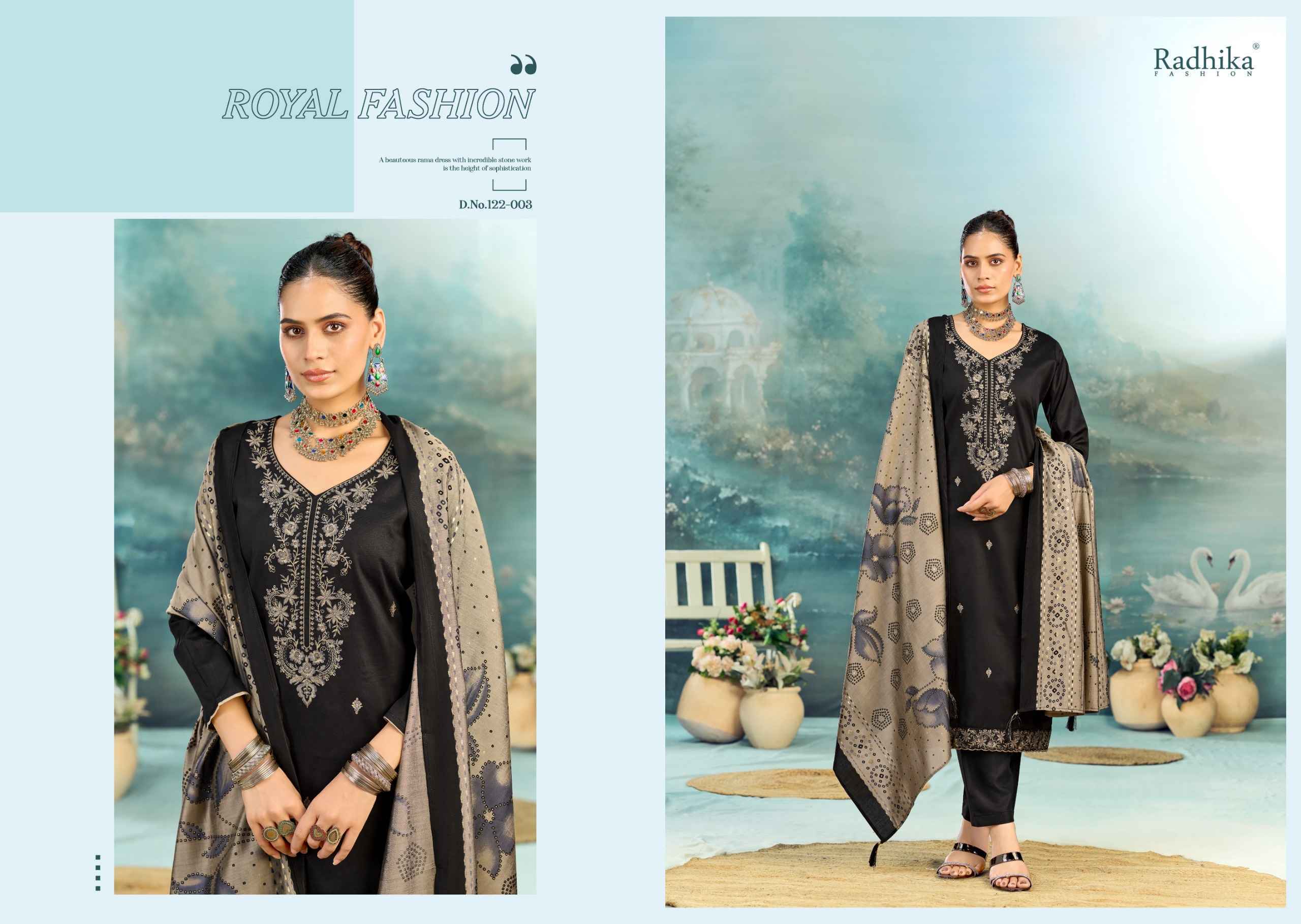 Radhika Fashion Azara Shafinaz Vol 3 Zam Cotton Dress Material 6 pcs Catalogue