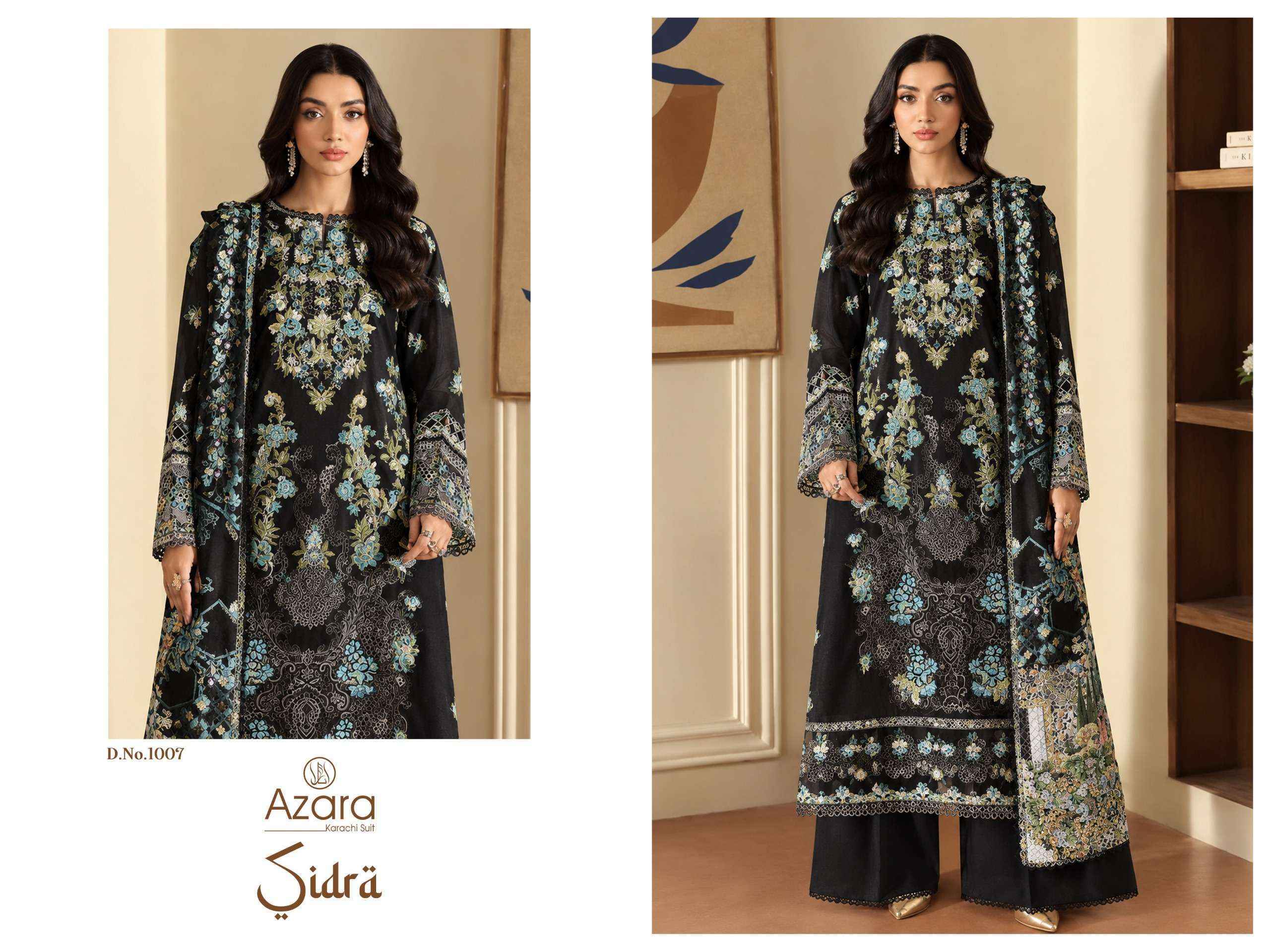 Radhika Fashion Azara Sidra Cotton Dress Material 8 pcs Catalogue