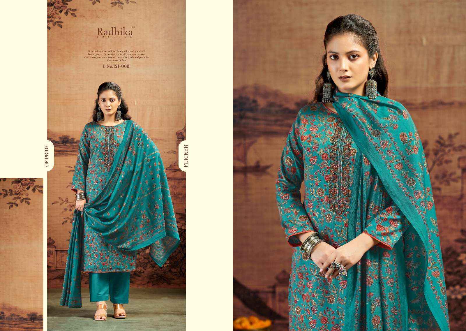 Radhika Fashion Kalki Advance Vol 5 Jam Satin Dress Material 6 pcs Catalogue