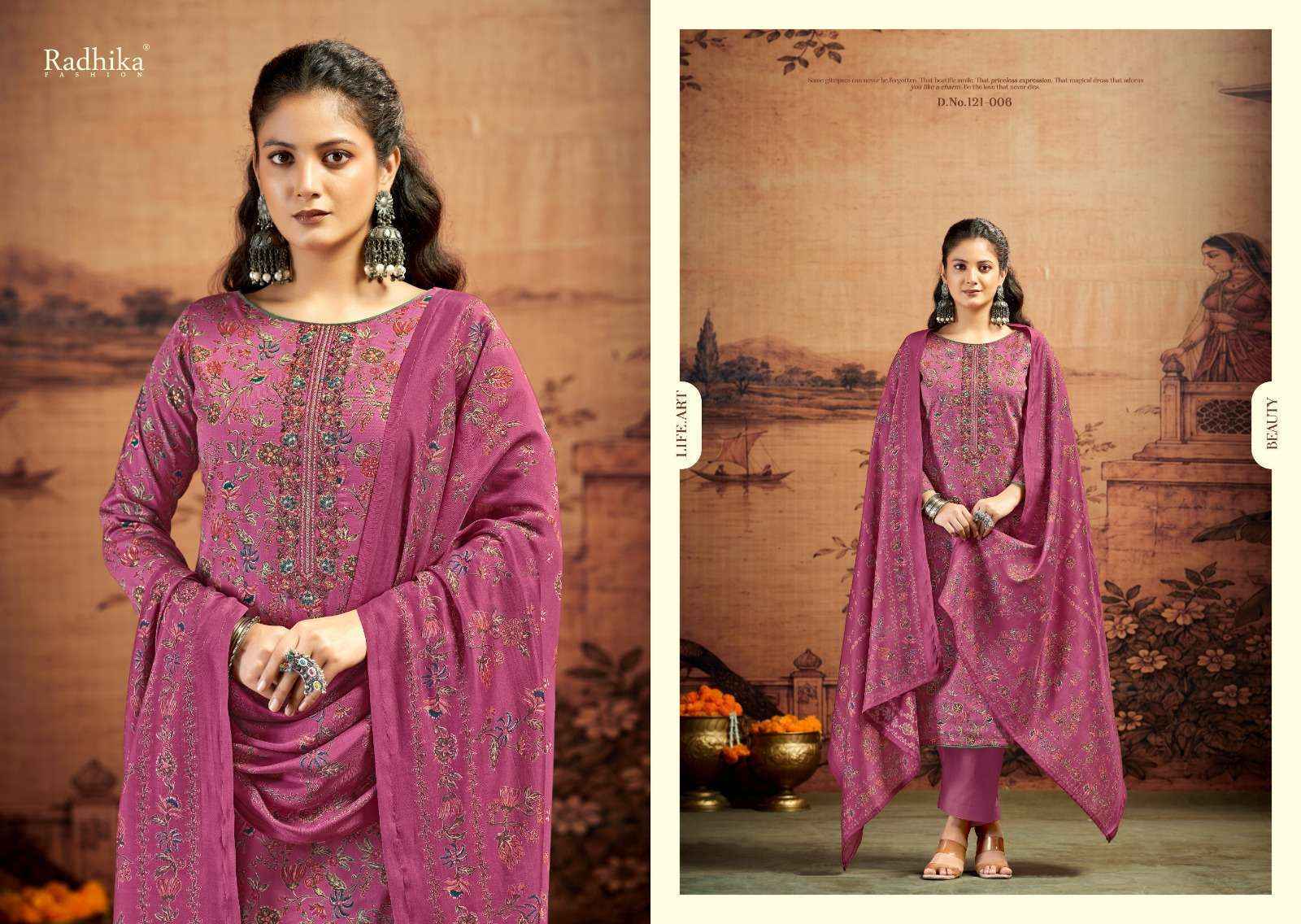 Radhika Fashion Kalki Advance Vol 5 Jam Satin Dress Material 6 pcs Catalogue
