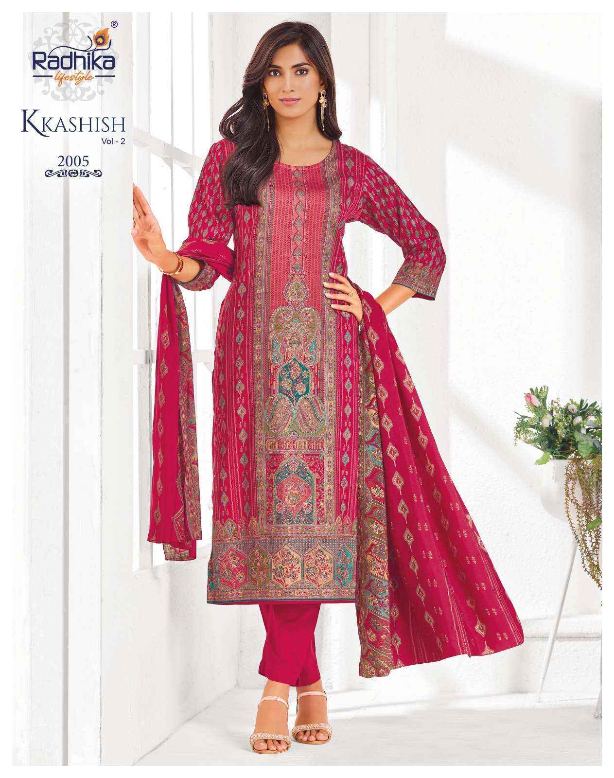 Radhika Lifestyle Kkashish Vol 2 Jam Cotton Kurti Combo 6 pcs Catalogue