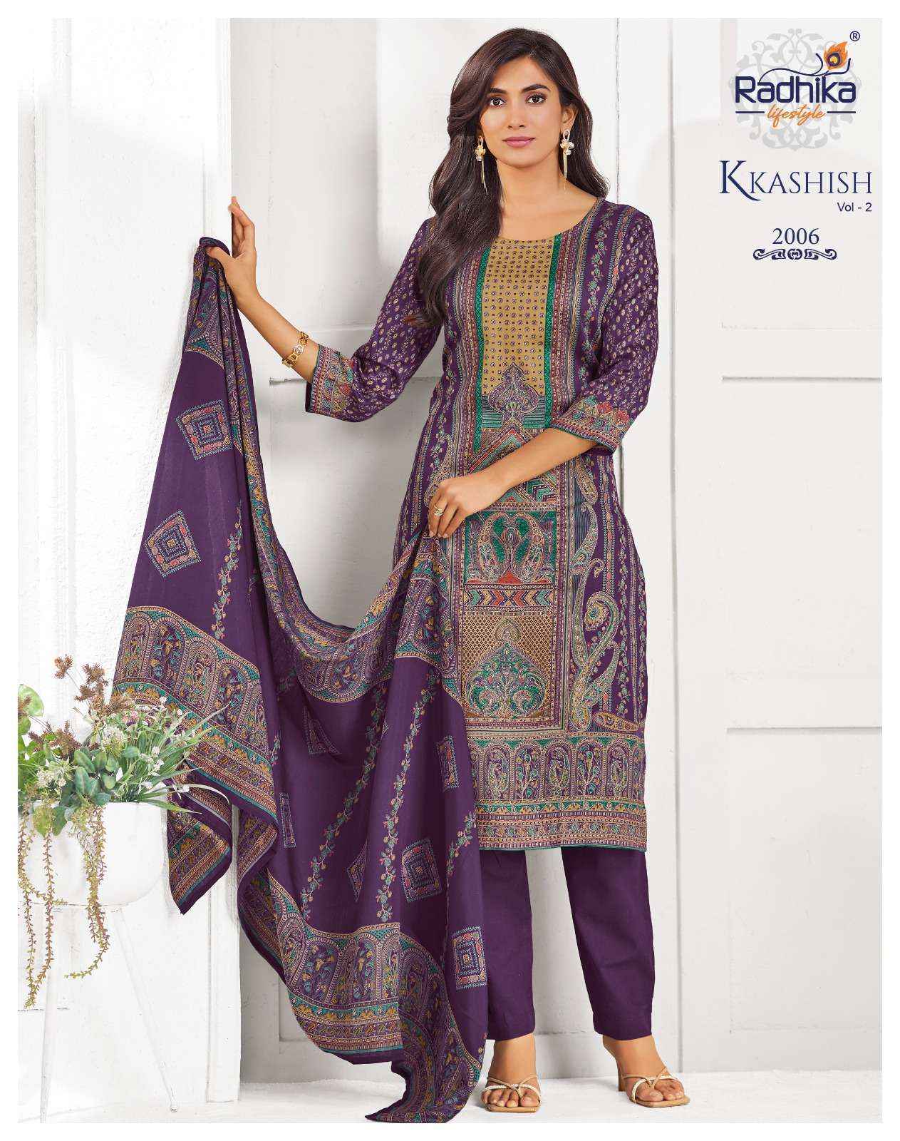 Radhika Lifestyle Kkashish Vol 2 Jam Cotton Kurti Combo 6 pcs Catalogue