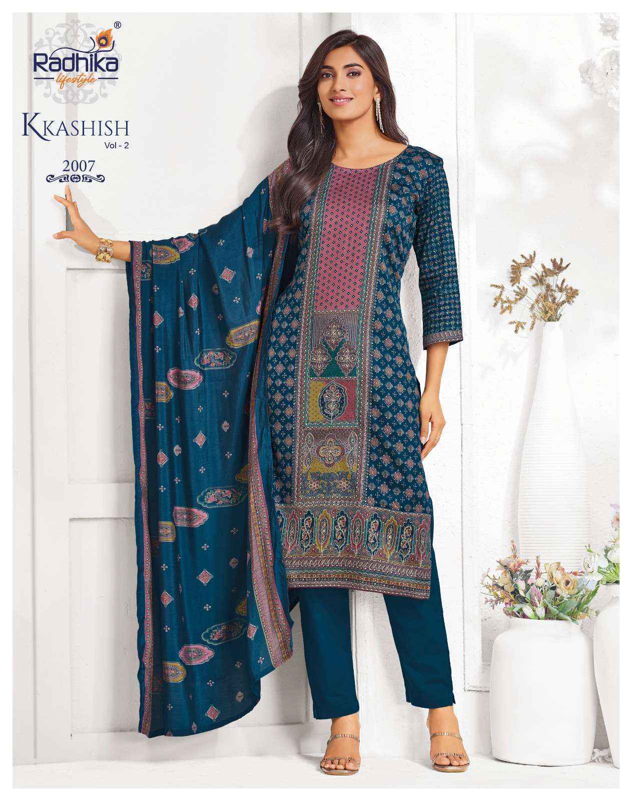 Radhika Lifestyle Kkashish Vol 2 Jam Cotton Kurti Combo 6 pcs Catalogue