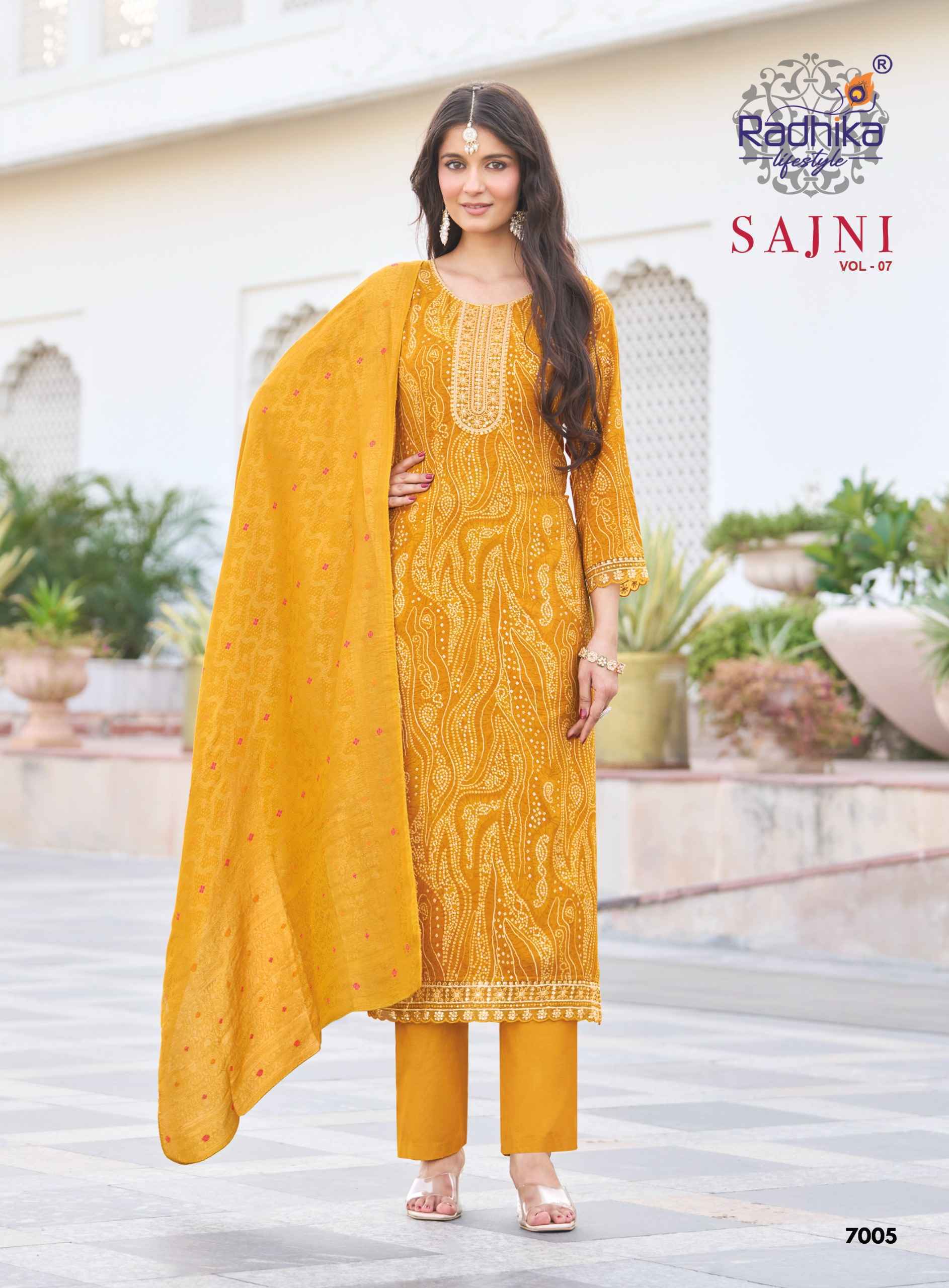 Radhika Lifestyle Sajni Vol 7 Rayon Kurti Comb 8 pcs Catalogue