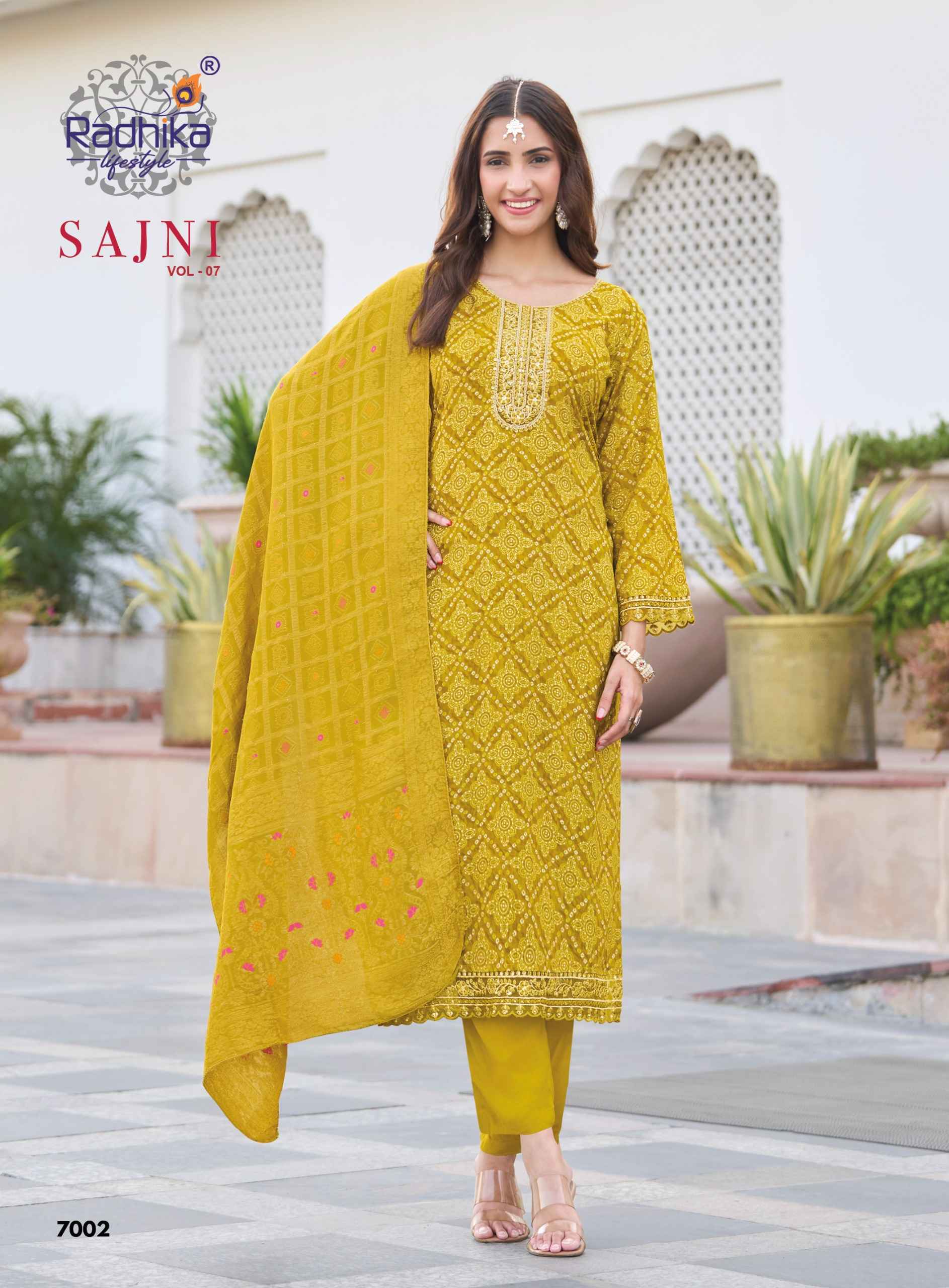 Radhika Lifestyle Sajni Vol 7 Rayon Kurti Comb 8 pcs Catalogue