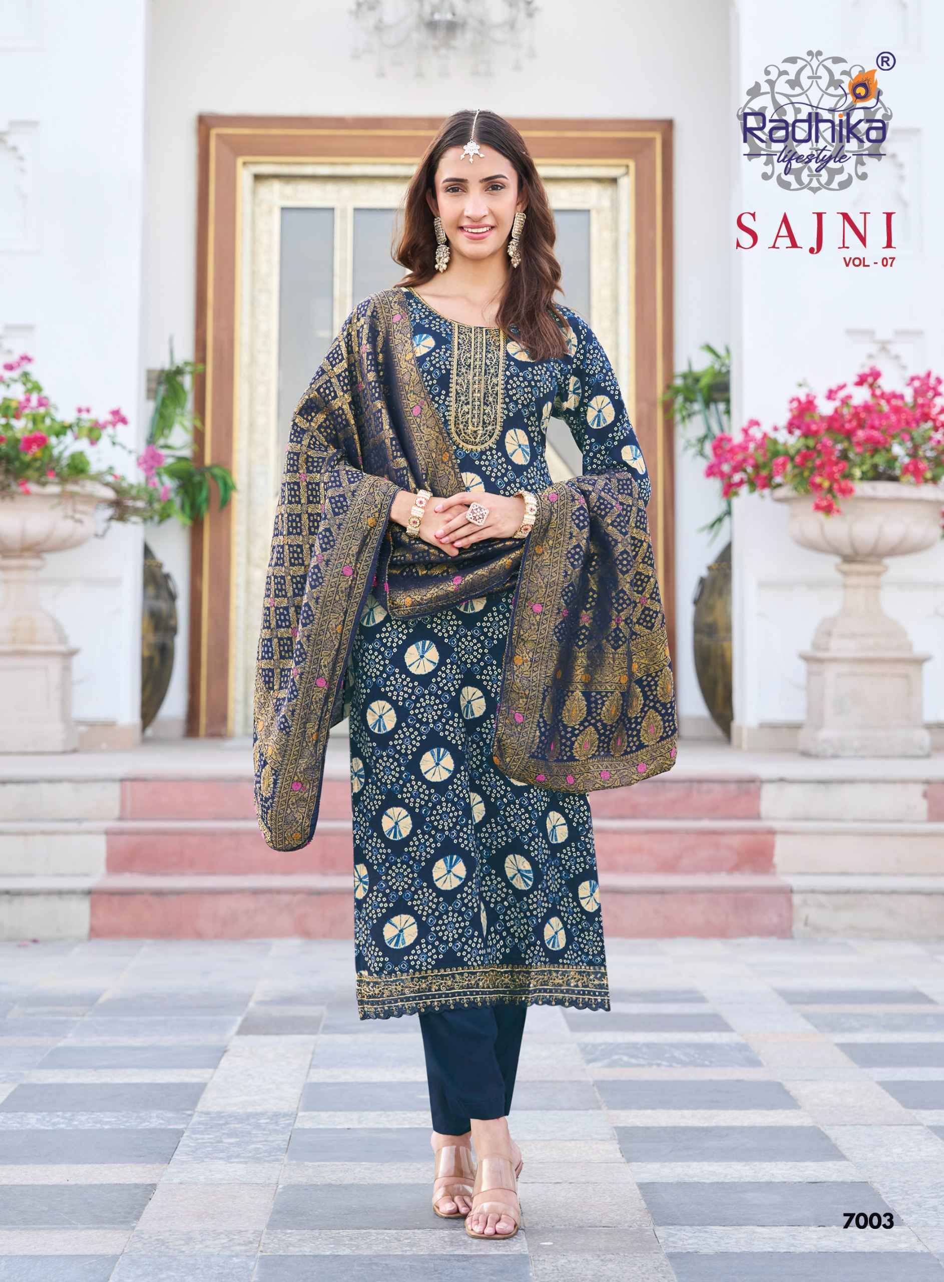Radhika Lifestyle Sajni Vol 7 Rayon Kurti Comb 8 pcs Catalogue