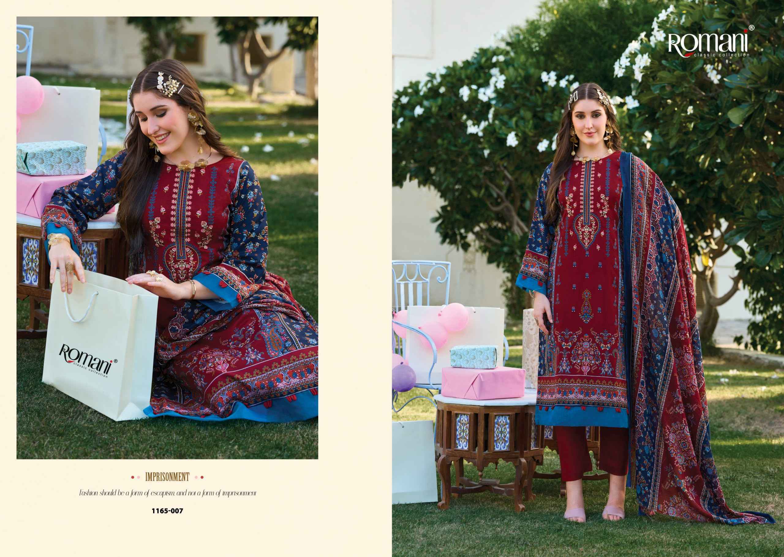 Romani Bin Kareem Vol 7 Readymade Cotton Dress 8 pcs Catalogue