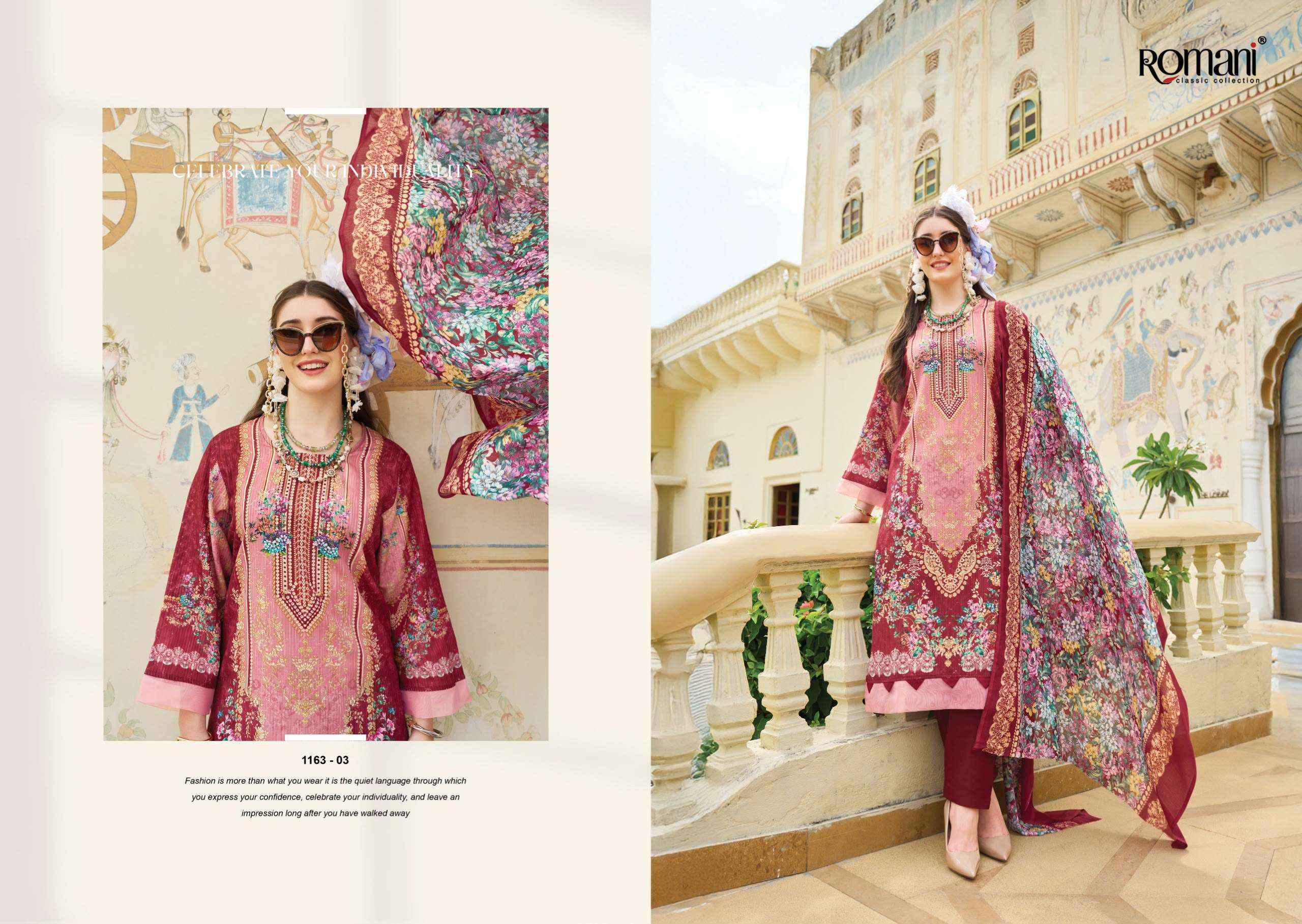 Romani Nafisa Vol 3 Cotton Dress Material 8 pcs Catalogue