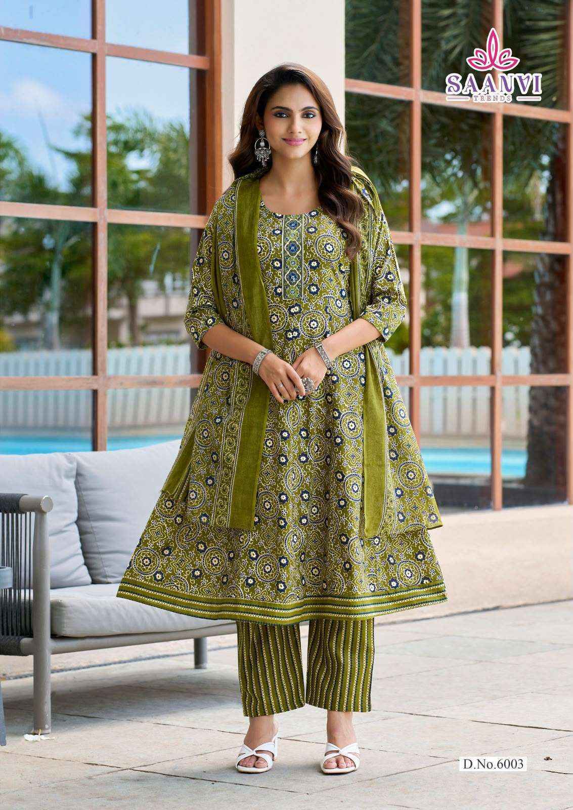 Saanvi Trends Rashmika Vol 6 Readymade Cotton Dress 8 pcs Catalogue