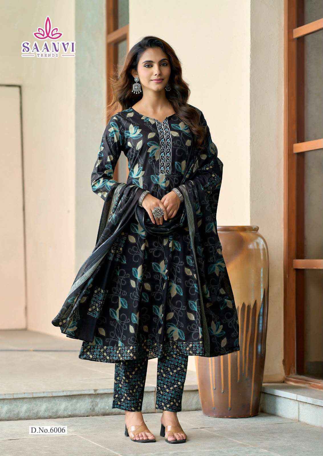 Saanvi Trends Rashmika Vol 6 Readymade Cotton Dress 8 pcs Catalogue