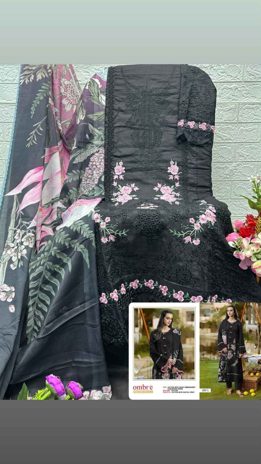 Saniya Trendz Ombre Vol 6 Cotton Dress Material 4 pcs Catalogue