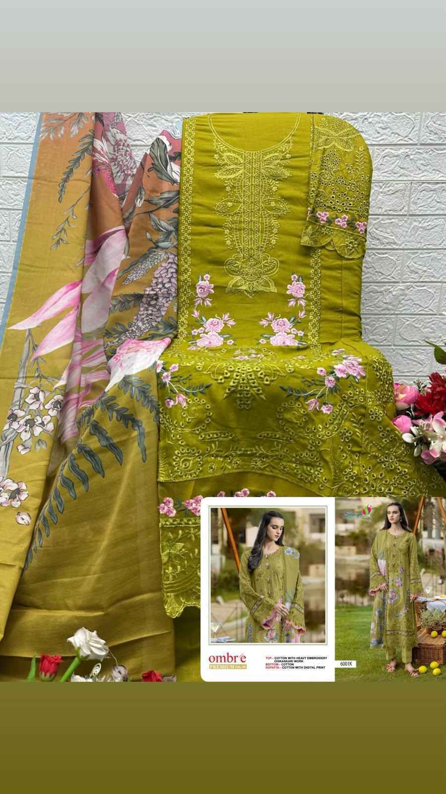 Saniya Trendz Ombre Vol 6 Cotton Dress Material 4 pcs Catalogue