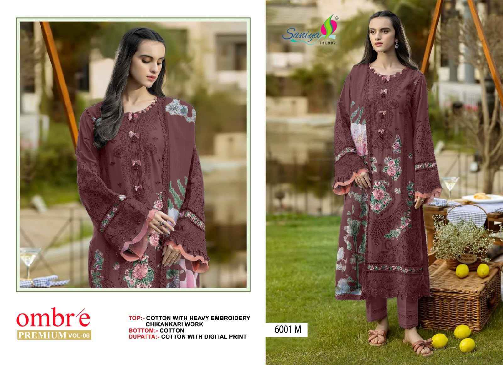 Saniya Trendz Ombre Vol 6 Cotton Dress Material 4 pcs Catalogue